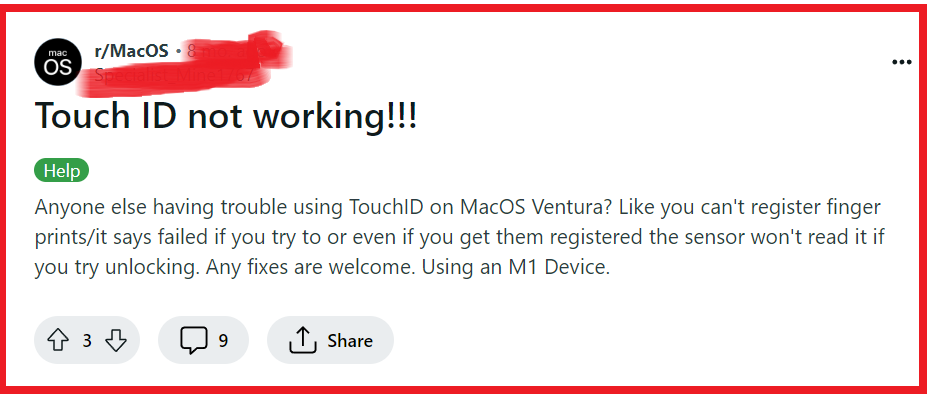 How To Fix MacBook Touch ID Stopped Working On macOS Sonoma 1 Fix MacBook Touch ID Stopped Working On macOS Sonoma