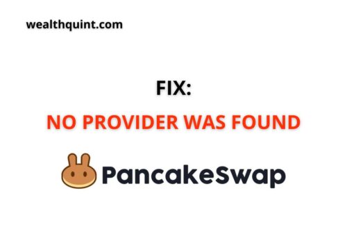Fix No provider was found Pancakeswap