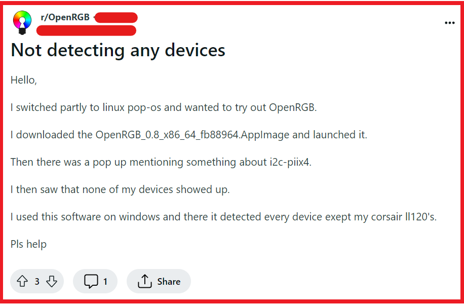 How To Fix OpenRGB not Detecting Devices 1 Fix Not Detecting Devices On OpenRGB