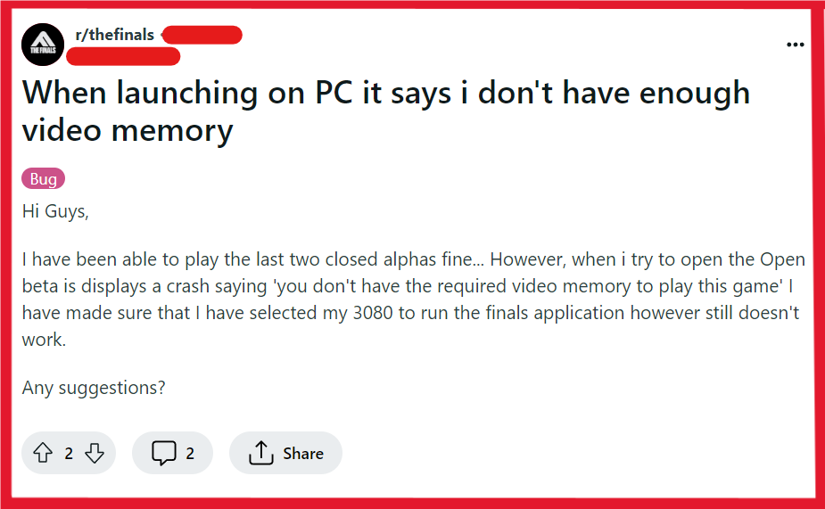 How To Fix The Finals ‘Out Of Video Memory’ Error 2 Fix Out Of Video Memory Error In The Finals