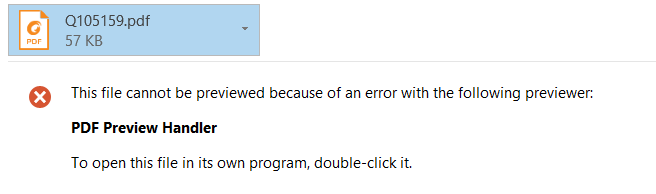 How To Fix Outlook PDF Preview Handler Error This File Cannot Be Previewed Because Of An Error 1 Fix Outlook PDF Preview Handler Error This File Cannot Be Previewed Because Of An Error