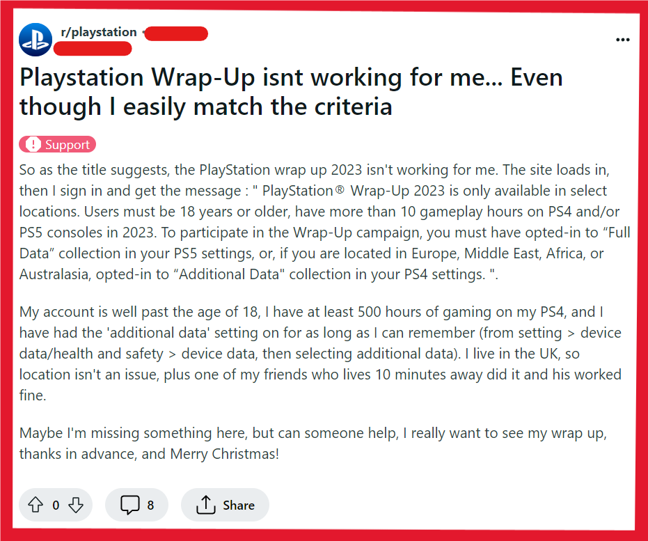 How To Fix PlayStation Wrap Up 2023 Not Working 2 Fix PlayStation Wrap Up 2023 Not Working