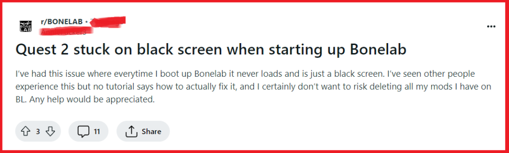 How To Fix Quest 2 Stuck On Black Screen When Starting Up Bonelab 1 Fix Quest 2 Stuck On Black Screen When Starting Up Bonelab
