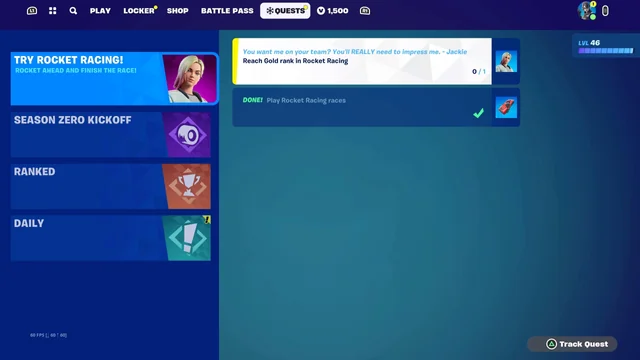 How To Fix Fortnite Reach Gold Rank In Rocket Racing Not Working 2 Fix Reach Gold Rank In Rocket Racing Not Working on Fortnite