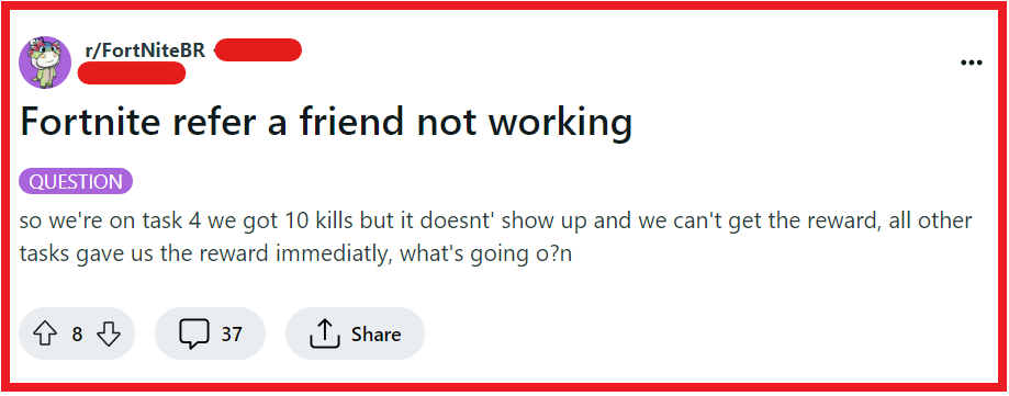 How To Fix Fortnite Refer A Friend Not Working 1 Fix Refer A Friend Not Working On Fortnite