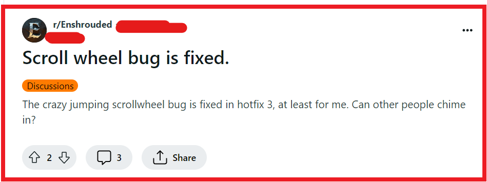 How To Fix Scroll Wheel Bug Enshrouded 2 Fix Scroll Wheel Bug Enshrouded
