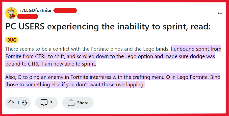 How To Fix LEGO Fortnite Sprint Not Working 2 Fix Sprint Not Working In LEGO Fortnite