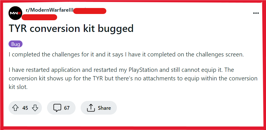 How To Fix Modern Warfare 3 (MW3) TYR Conversion Kit Missing Or Not Working 2 Fix TYR conversion kit Missing or not working in Modern Warfare 3 1