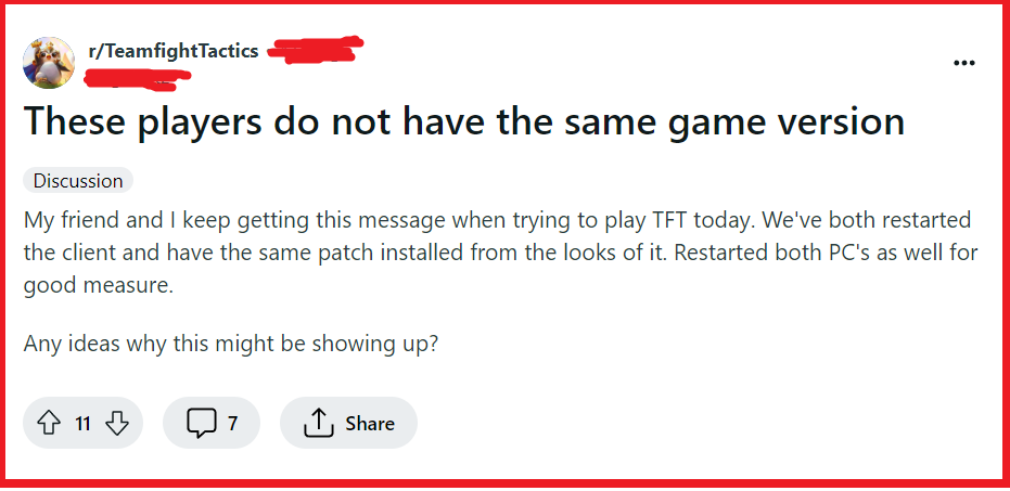 How To Fix “These Players Do Not Have The Same Game Version” In TFT (Teamfight Tactics) 3 Fix These Players Do Not Have The Same Game Version In TFT Teamfight Tactics