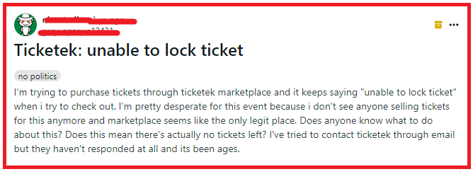 How To Fix Ticketek Marketplace Unable To Lock Ticket This Listing Is Being Transacted By Another Customer 2 Fix Ticketek Marketplace Unable To Lock Ticket