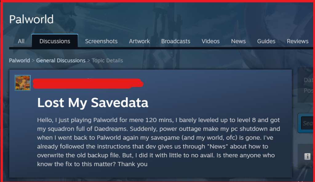 How To Recover Lost Save Data For Palworld 2 Fix To Recover Lost Save Data For Palworld