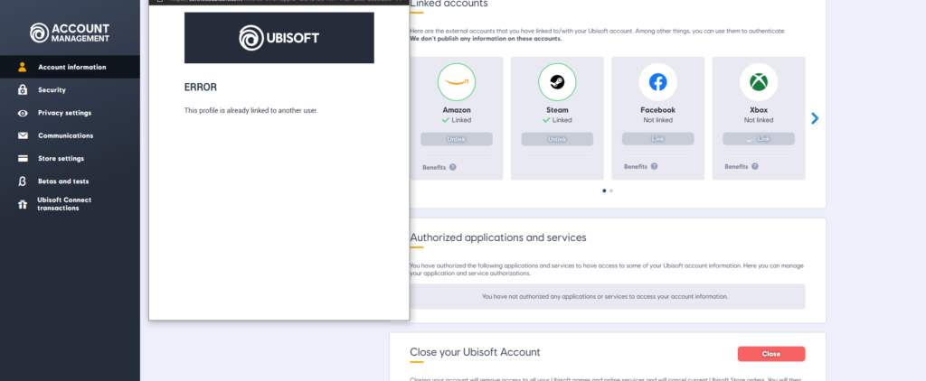 How To Fix Ubisoft Error This Account Is Already Linked 1 Fix Ubisoft Error This Account Is Already Linked