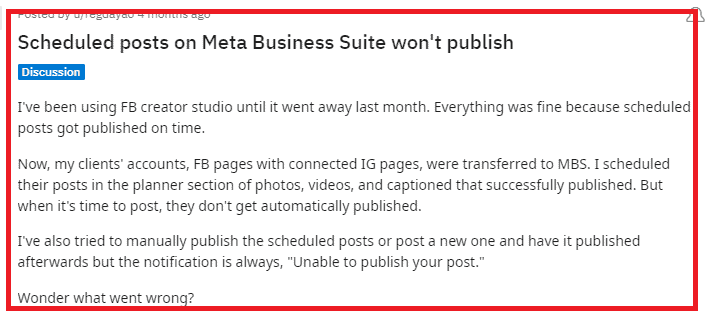 How To Fix “Unable To Publish Your Post” Meta Business Suite 2 Fix Unable To Publish Your Post Meta Business Suite