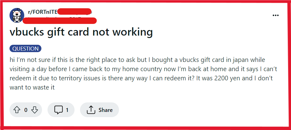 How To Fix Fortnite V-Bucks Card Not Working 2 Fix V Bucks card not working in Fortnite