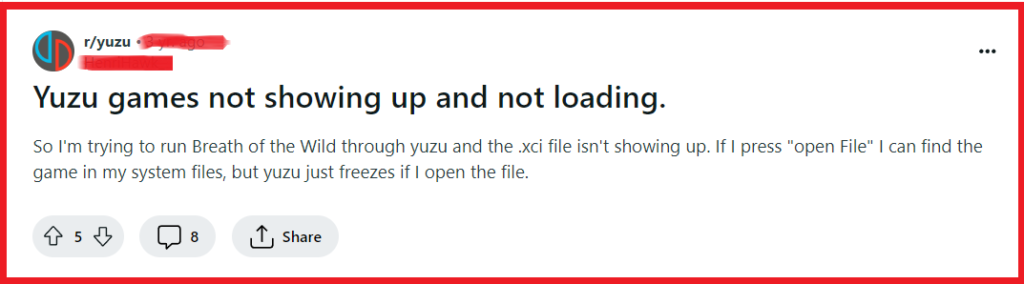 How To Fix XCI Not Showing Up In Yuzu 1 Fix XCI Not Showing Up In Yuzu
