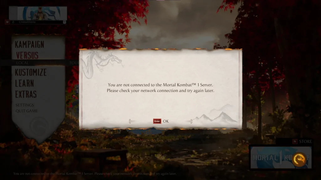 How To Fix You Are Not Connected To The Mortal Kombat 1 Server Please Check Your Network Connection And Try Again Later 2 Fix You Are Not Connected To The Mortal Kombat 1 Server Please Check Your Network Connection And Try Again Later in Mortal Kombat 1