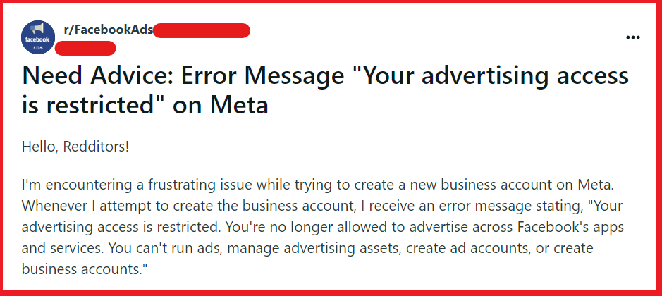 How To Fix Your Advertising Access Is Restricted You're Not Allowed To Run Ads 1 Fix Your Advertising Access Is Restricted Youre Not Allowed To Run Ads