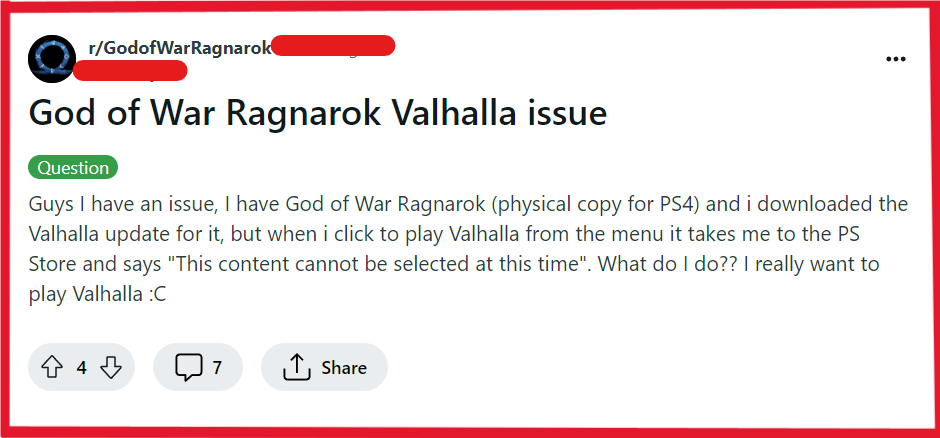 How To Fix God Of War Ragnarok Valhalla Not Working 2 Fix error not working in God Of War Ragnarok Valhalla