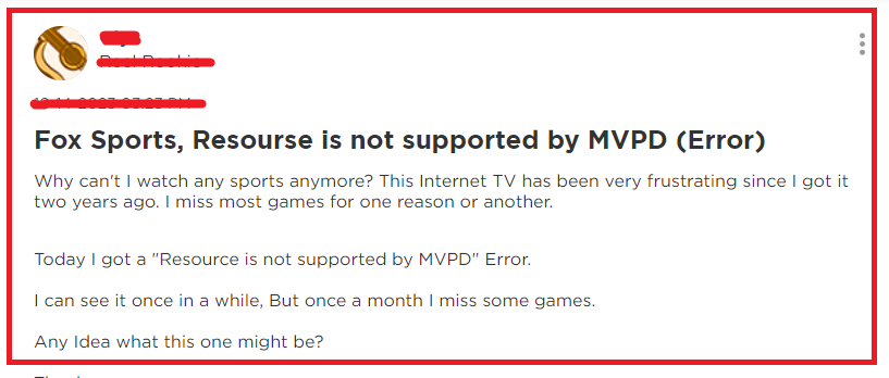 How To Fix Fox Sports Resource Is Not Supported By MVPD Error 2 Fox Sports Resource Is Not Supported By MVPD Error