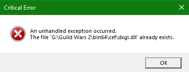 How To Fix GW2 Addon Manager Dxgi.dll Already Exists Error 2 GW2 Addon Manager Dxgi.dll Already Exists Error
