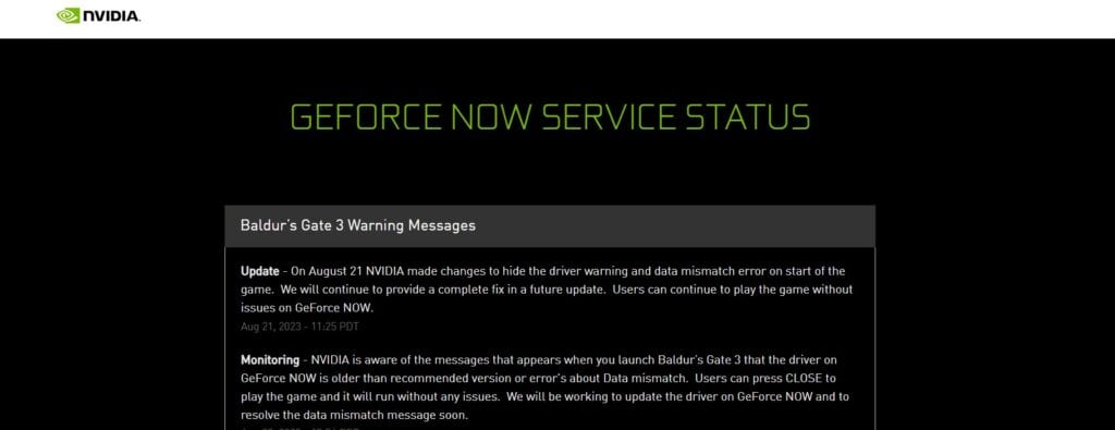 How To Fix GeForce NOW Error Code 0xC192000E 2 GeForce NOW Server Status for Error
