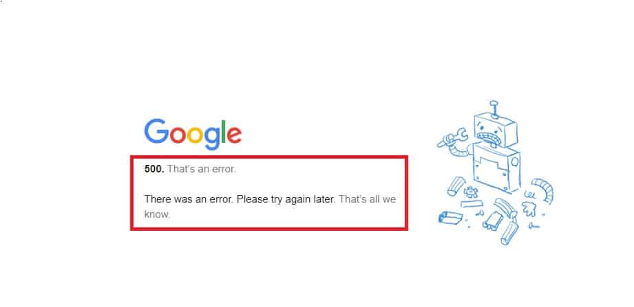 How to Fix Google Ads Error 500 1 Google Ads Error 500