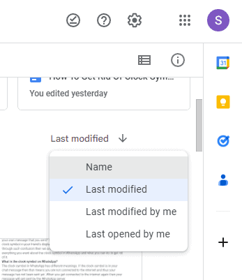 How to Fix Google Drive Sort By Last Modified Not Working 3 Google Drive Sort By Last Modified Not Working 1