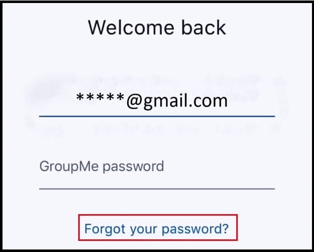 How To Fix GroupMe Reset Password Email Not Sending 2 GroupMe Reset Password Email Not Sending forgot password 1
