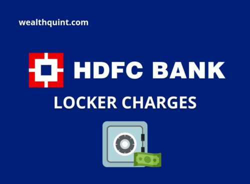 HDFC Bank Locker Charges