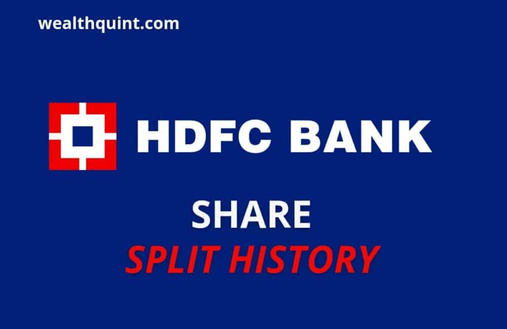 HDFC Bank Share Split History