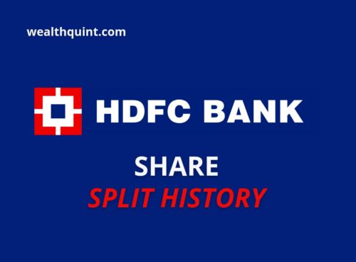 HDFC Bank Share Split History
