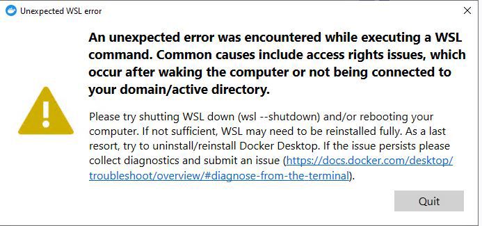 How To Fix An Unexpected Error Was Encountered While Executing a WSL Command 2 How To Fix An Unexpected Error Was Encountered While Executing a WSL Command