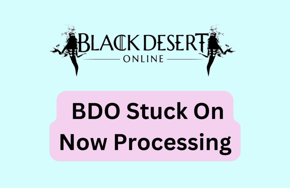 How To Fix BDO Stuck On Now Processing