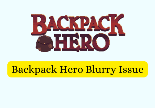How To Fix Backpack Hero Blurry Issue