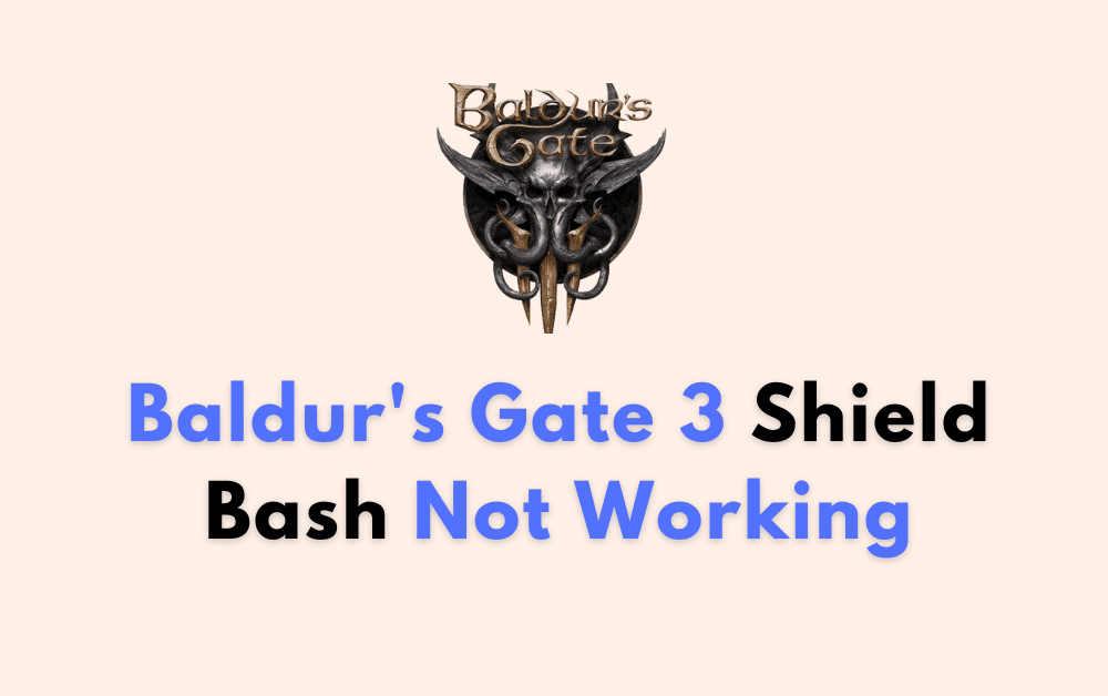 How To Fix Baldur’s Gate 3 Shield Bash Not Working
