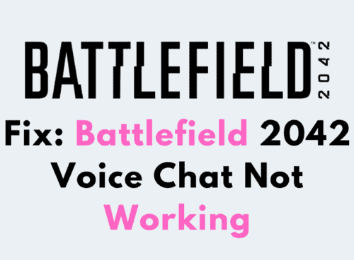 How To Fix Battlefield 2042 Voice Chat Not Working
