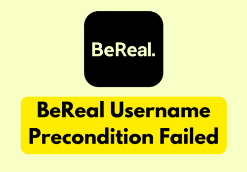 How To Fix BeReal Username Precondition Failed