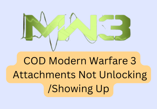 How To Fix COD Modern Warfare 3 MW3 Attachments Not UnlockingShowing Up 20231116 144303 0000
