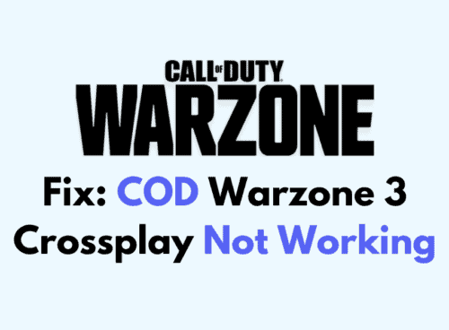How To Fix COD Warzone 3 Crossplay Not Working