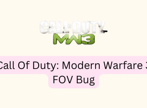 How To Fix Call Of Duty: Modern Warfare 3 FOV Bug