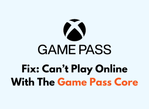 How To Fix Cant Play Online With The Game Pass Core