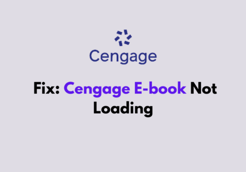 How To Fix Cengage E book Not Loading 1