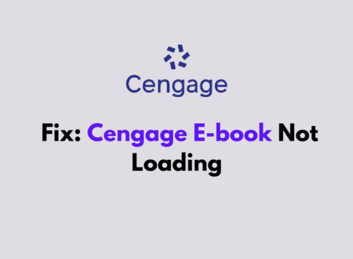 How To Fix Cengage E book Not Loading 1