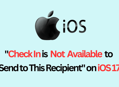 "Check In is Not Available to Send to This Recipient" on iOS 17