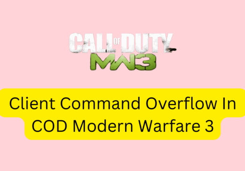 How To Fix Client Command Overflow In COD Modern Warfare 3