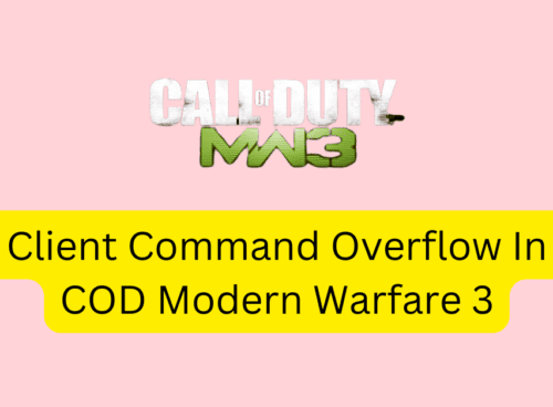 How To Fix Client Command Overflow In COD Modern Warfare 3