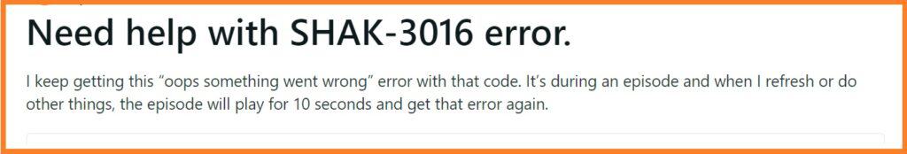 How To Fix Crunchyroll Error Code Shak-3016 1 How To Fix Crunchyroll Error Code Shak 3016 need help