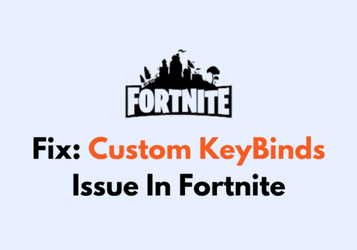 How To Fix Custom KeyBinds Issue In Fortnite 1