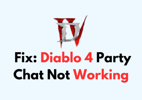 How To Fix Diablo 4 Party Chat Not Working 1