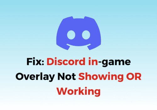 How To Fix Discord in game Overlay Not Showing OR Working 1